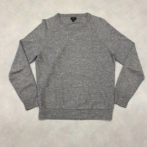 J.Crew Grey Melange Cotton Sweater (size S)